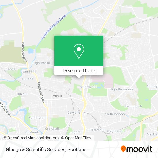 Glasgow Scientific Services map