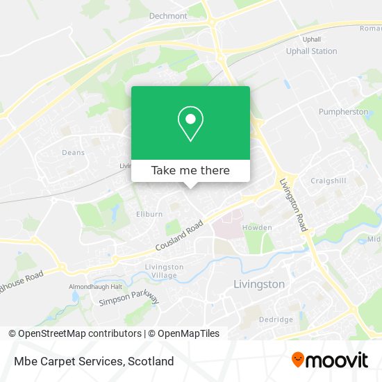 Mbe Carpet Services map