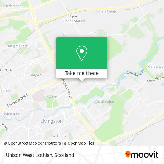 Unison West Lothian map