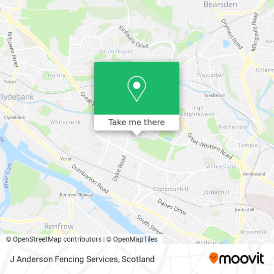 J Anderson Fencing Services map