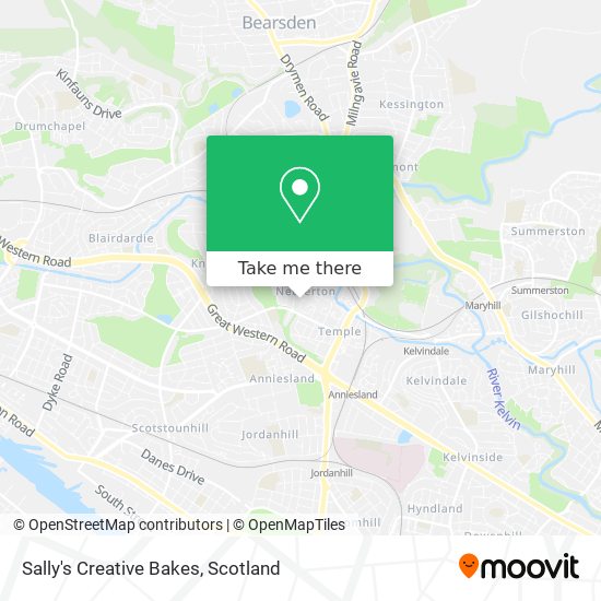 Sally's Creative Bakes map