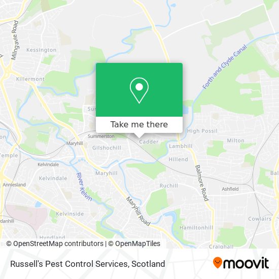 Russell's Pest Control Services map