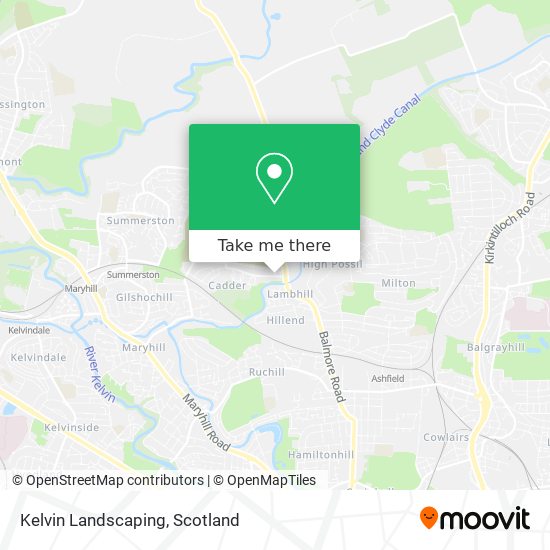 Kelvin Landscaping map