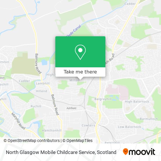 North Glasgow Mobile Childcare Service map