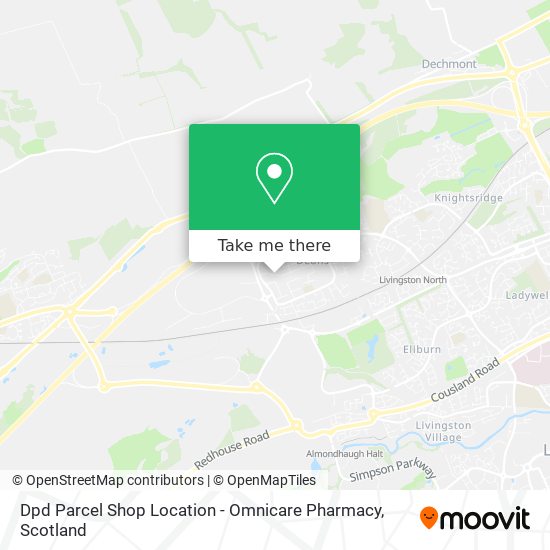 Dpd Parcel Shop Location - Omnicare Pharmacy map