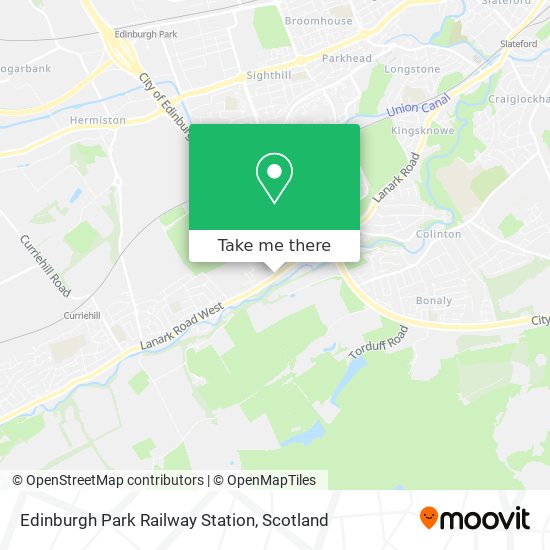 Edinburgh Park Railway Station map