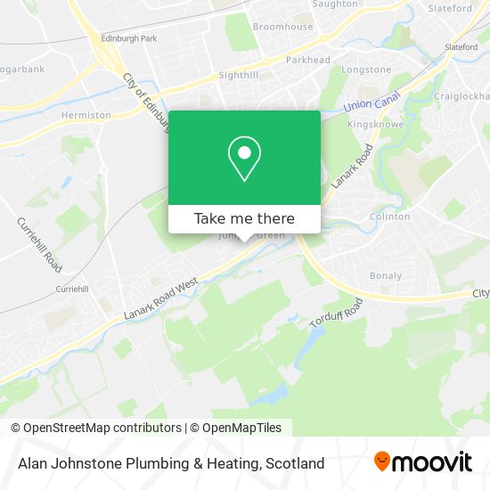Alan Johnstone Plumbing & Heating map