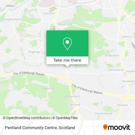 Pentland Community Centre map