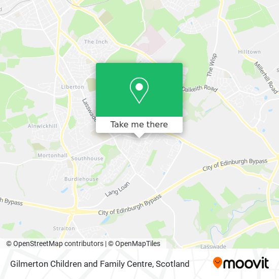 Gilmerton Children and Family Centre map