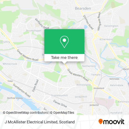 J McAllister Electrical Limited map