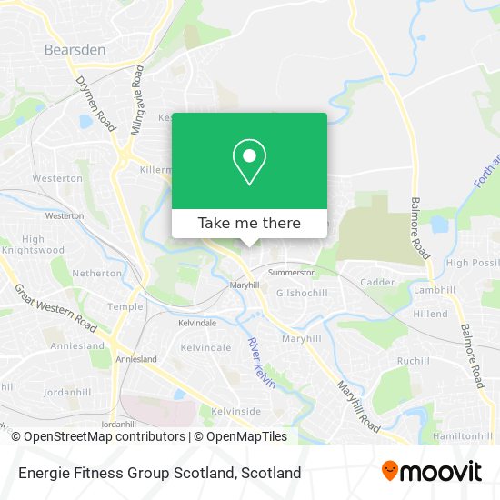 Energie Fitness Group Scotland map