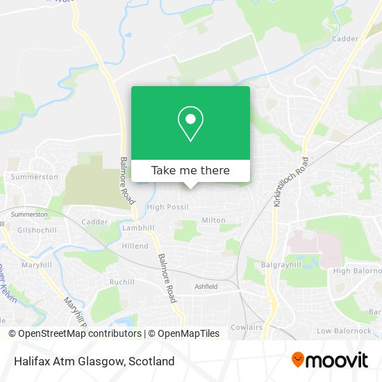 Halifax Atm Glasgow map