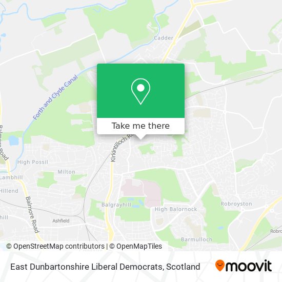 East Dunbartonshire Liberal Democrats map