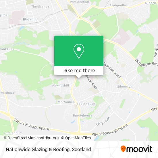 Nationwide Glazing & Roofing map