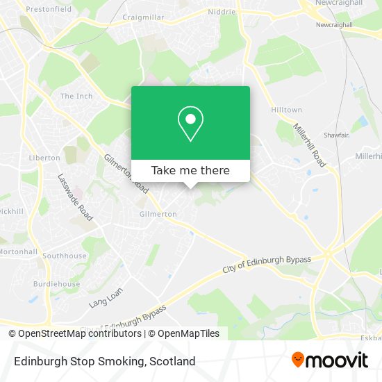 Edinburgh Stop Smoking map