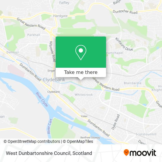 West Dunbartonshire Council map