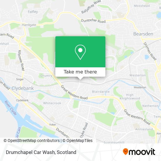 Drumchapel Car Wash map