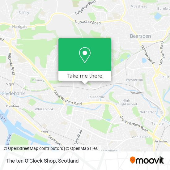 The ten O'Clock Shop map
