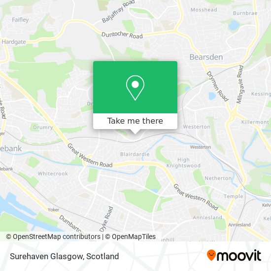 Surehaven Glasgow map