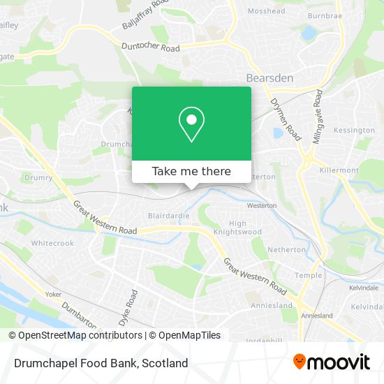 Drumchapel Food Bank map