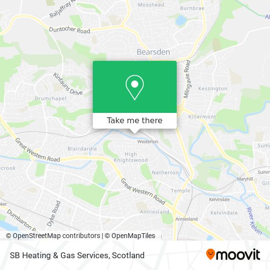 SB Heating & Gas Services map