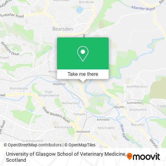 University of Glasgow School of Veterinary Medicine map