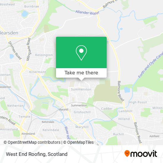 West End Roofing map