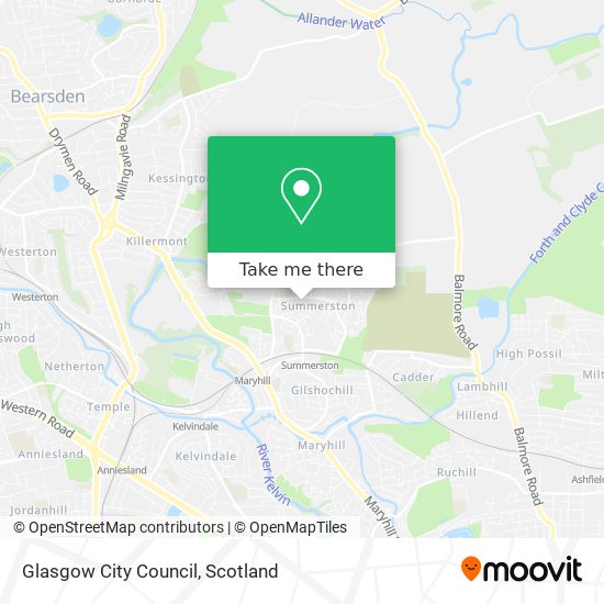 Glasgow City Council map