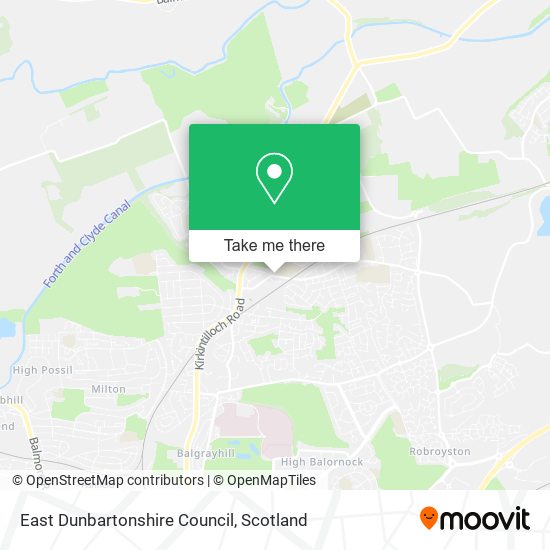 East Dunbartonshire Council map