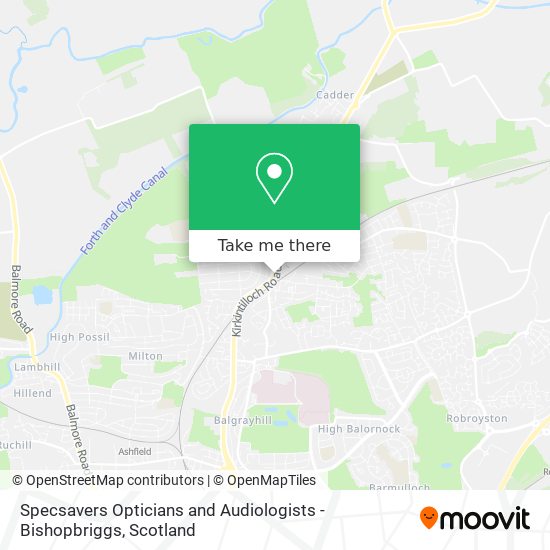 Specsavers Opticians and Audiologists - Bishopbriggs map