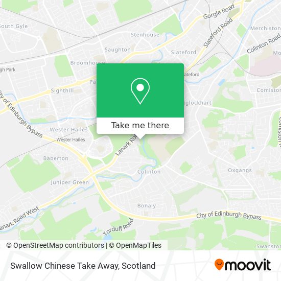 Swallow Chinese Take Away map