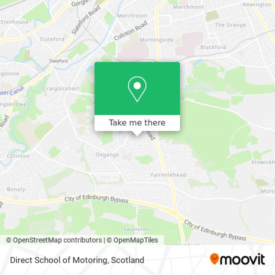 Direct School of Motoring map