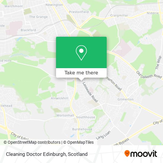 Cleaning Doctor Edinburgh map