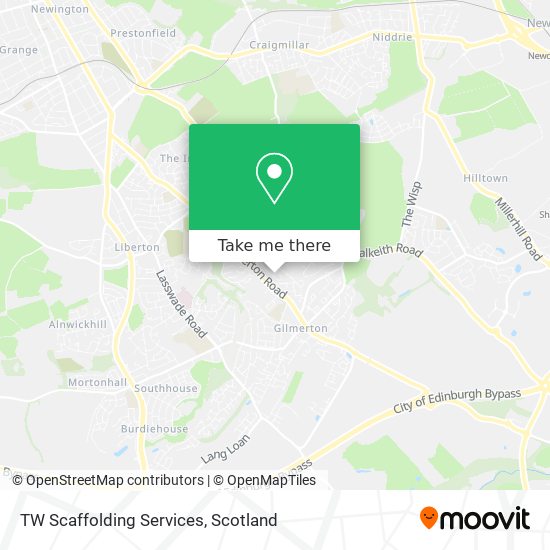 TW Scaffolding Services map