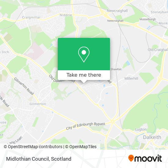 Midlothian Council map