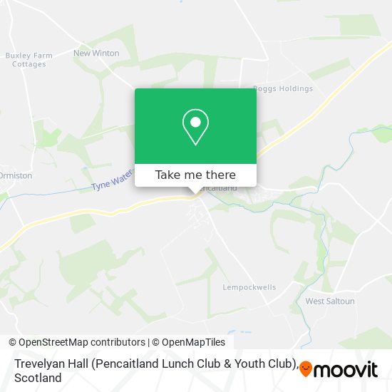 Trevelyan Hall (Pencaitland Lunch Club & Youth Club) map