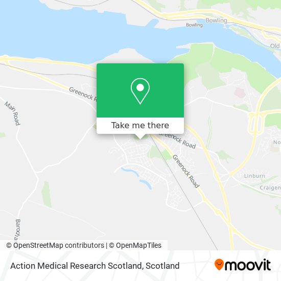 Action Medical Research Scotland map