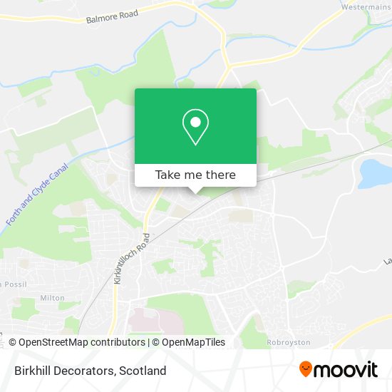 Birkhill Decorators map