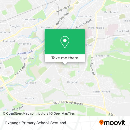 Oxgangs Primary School map
