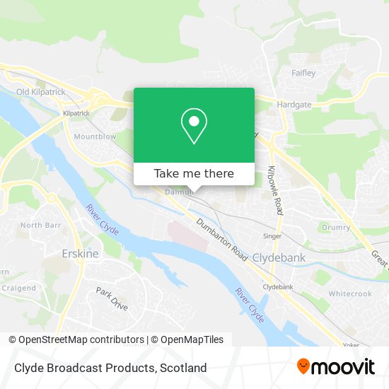 Clyde Broadcast Products map