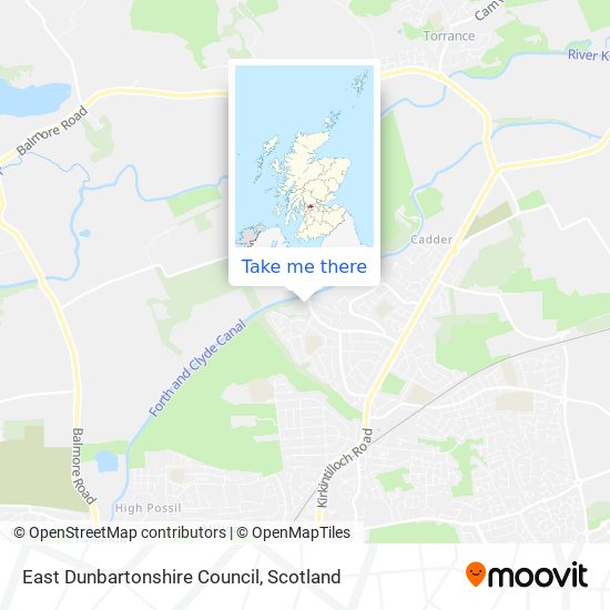 East Dunbartonshire Council map