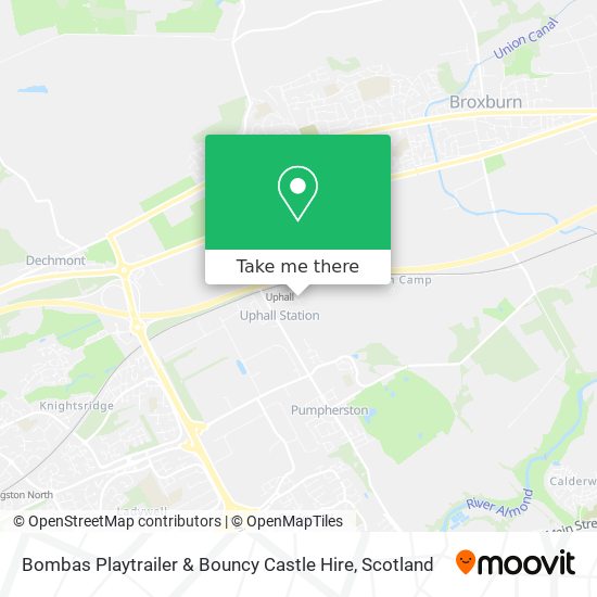 Bombas Playtrailer & Bouncy Castle Hire map