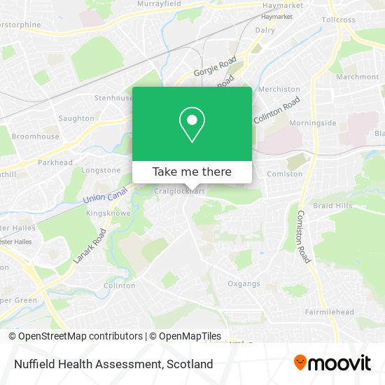 Nuffield Health Assessment map