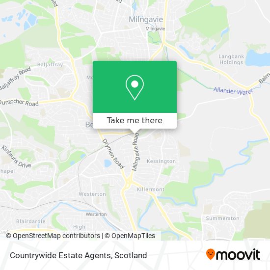 Countrywide Estate Agents map