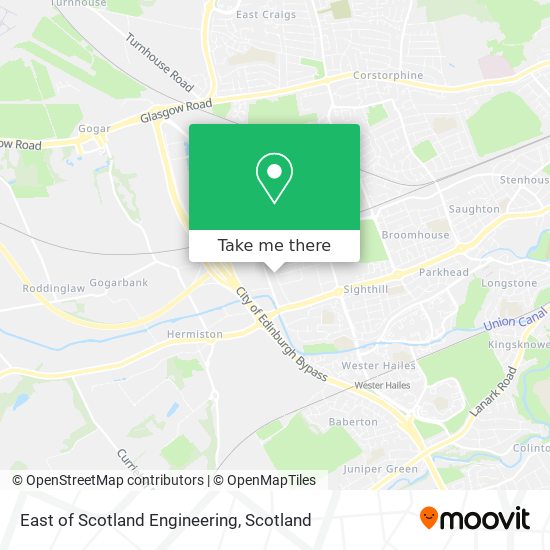 East of Scotland Engineering map