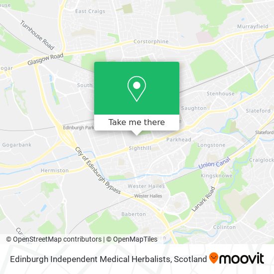 Edinburgh Independent Medical Herbalists map