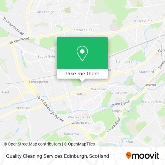 Quality Cleaning Services Edinburgh map