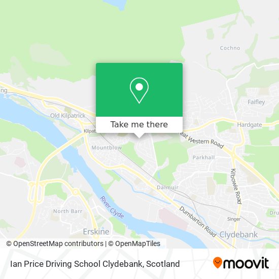 Ian Price Driving School Clydebank map