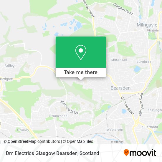 Dm Electrics Glasgow Bearsden map