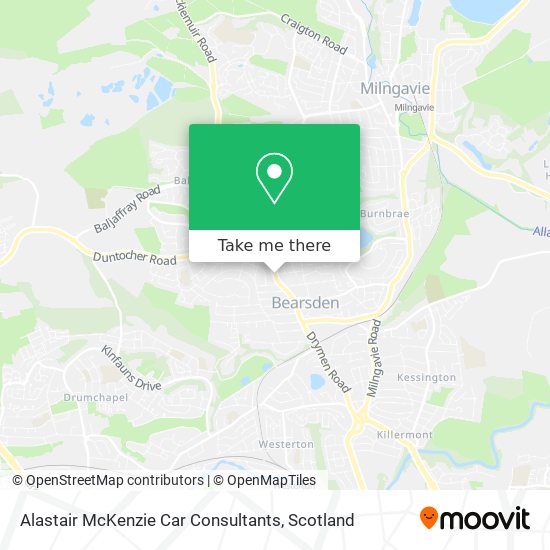Alastair McKenzie Car Consultants map
